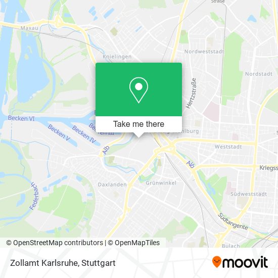 Карта Zollamt Karlsruhe