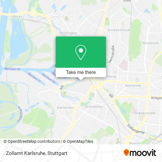 Карта Zollamt Karlsruhe