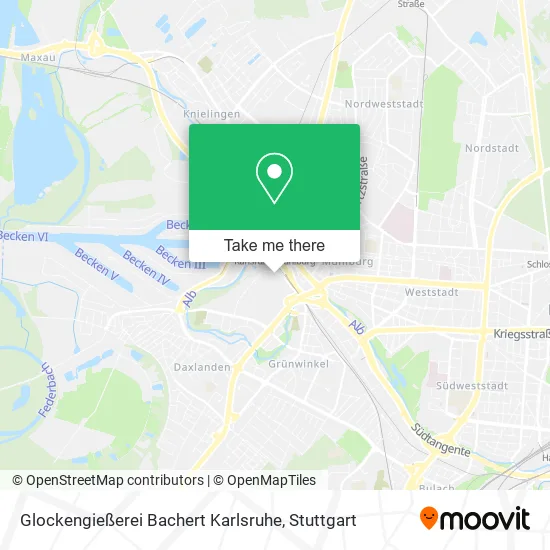 Карта Glockengießerei Bachert Karlsruhe