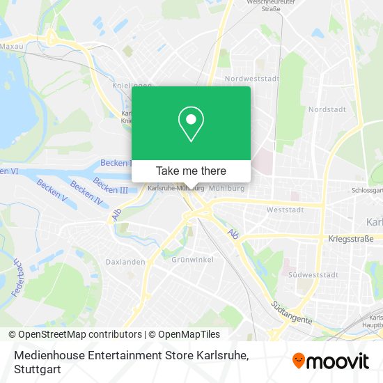 Карта Medienhouse Entertainment Store Karlsruhe
