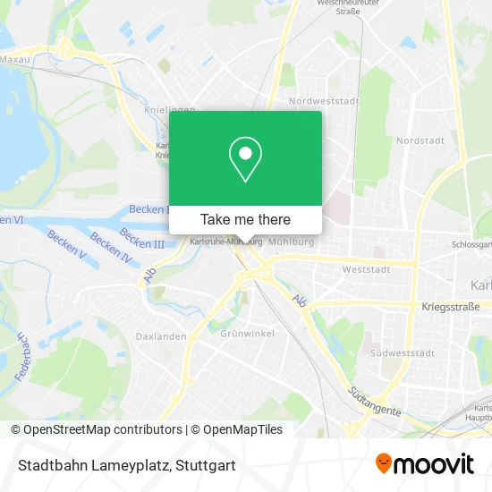 Карта Stadtbahn Lameyplatz