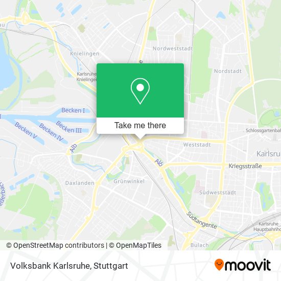 Volksbank Karlsruhe map