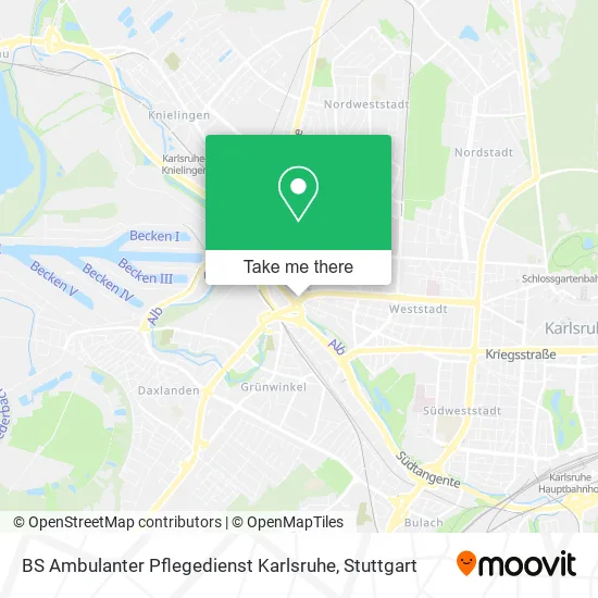 Карта BS Ambulanter Pflegedienst Karlsruhe