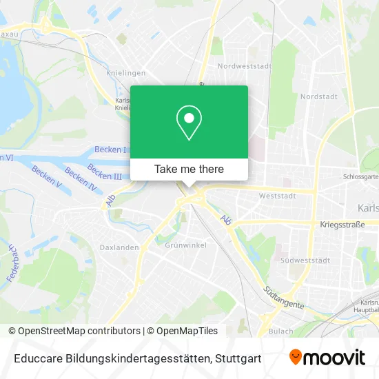 Карта Educcare Bildungskindertagesstätten