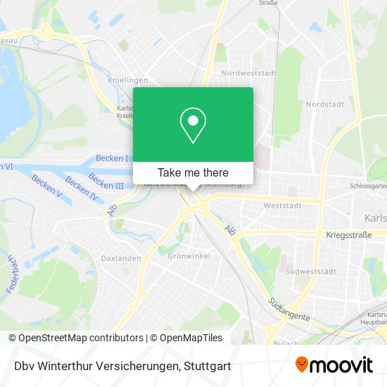Dbv Winterthur Versicherungen map