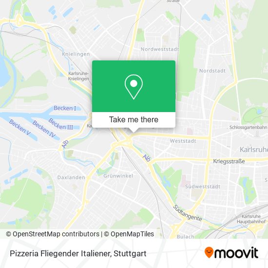 Карта Pizzeria Fliegender Italiener