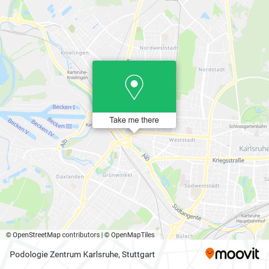 Карта Podologie Zentrum Karlsruhe