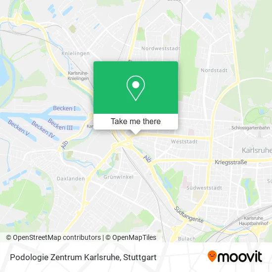 Карта Podologie Zentrum Karlsruhe