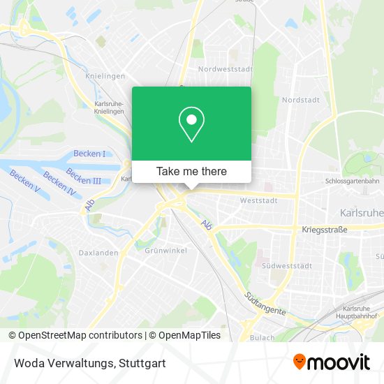 Woda Verwaltungs map