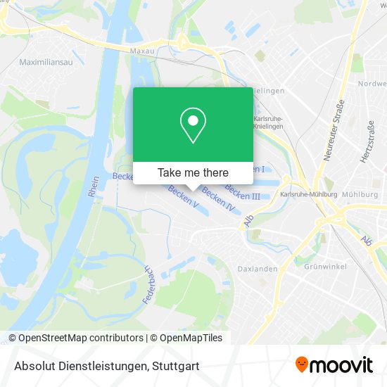 Absolut Dienstleistungen map