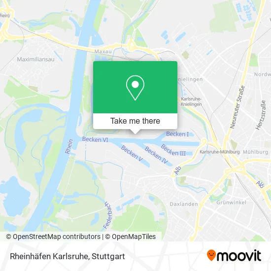 Карта Rheinhäfen Karlsruhe
