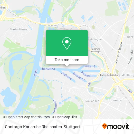 Карта Contargo Karlsruhe Rheinhafen