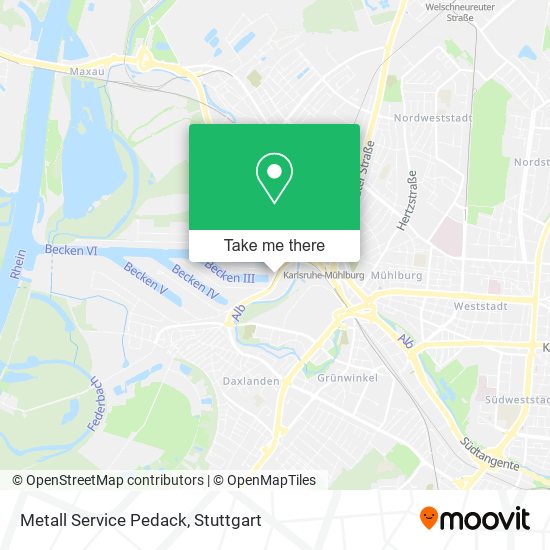 Metall Service Pedack map