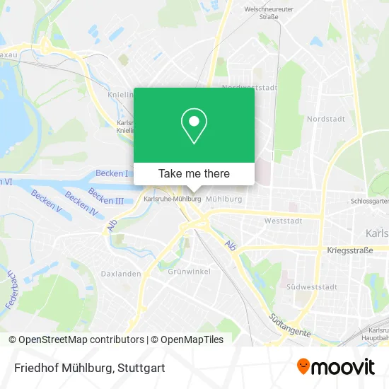 Карта Friedhof Mühlburg