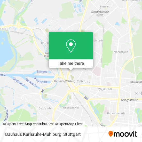 Карта Bauhaus Karlsruhe-Mühlburg