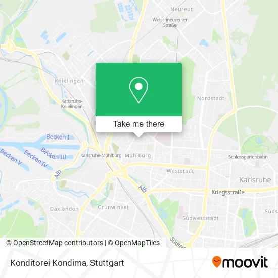 Карта Konditorei Kondima