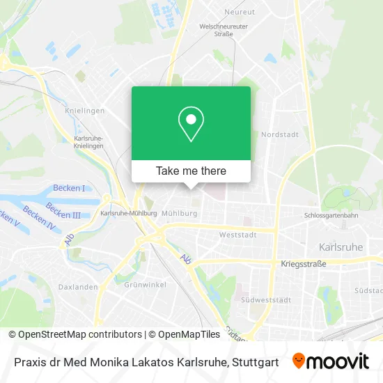 Карта Praxis dr Med Monika Lakatos Karlsruhe