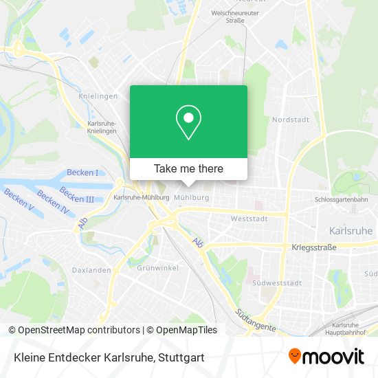 Kleine Entdecker Karlsruhe map