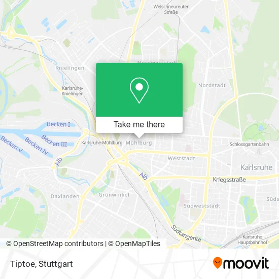 Карта Tiptoe