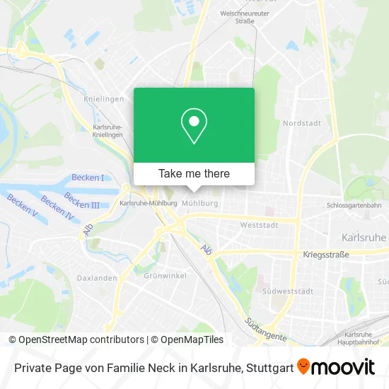 Карта Private Page von Familie Neck in Karlsruhe