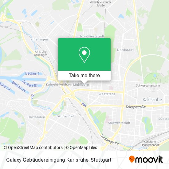 Galaxy Gebäudereinigung Karlsruhe map