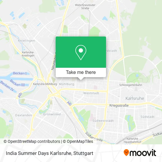 Карта India Summer Days Karlsruhe