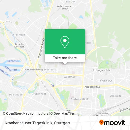 Карта Krankenhäuser Tagesklinik