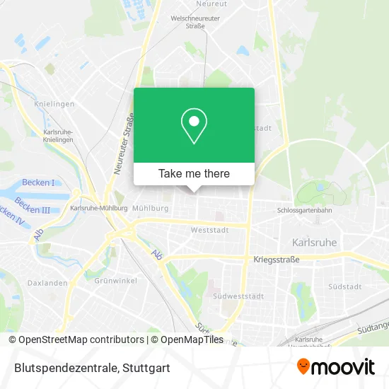 Карта Blutspendezentrale