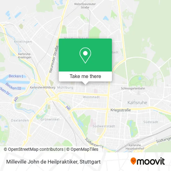 Карта Milleville John de Heilpraktiker