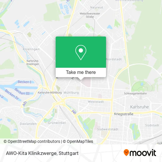 Карта AWO-Kita Klinikzwerge