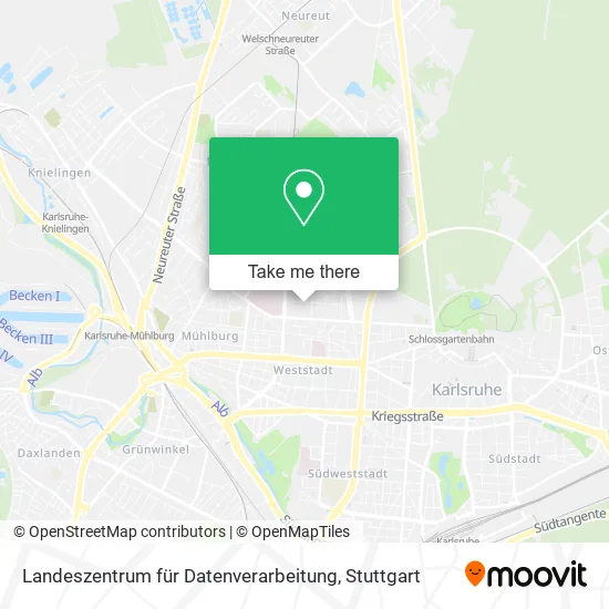 Карта Landeszentrum für Datenverarbeitung