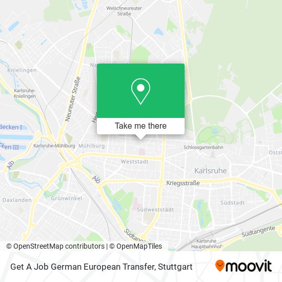 Get A Job German European Transfer map