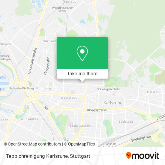 Карта Teppichreinigung Karlsruhe