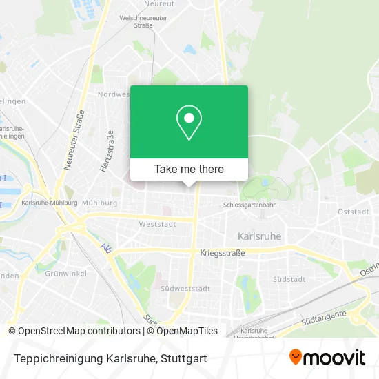 Карта Teppichreinigung Karlsruhe