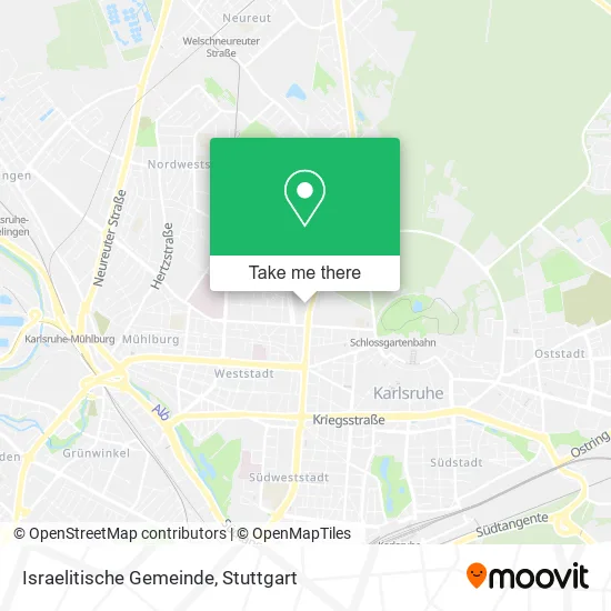 Карта Israelitische Gemeinde
