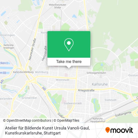 Atelier für Bildende Kunst Ursula Vanoli-Gaul, Kunstkurskarlsruhe map