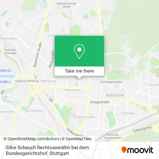 Карта Silke Scheuch Rechtsanwältin bei dem Bundesgerichtshof