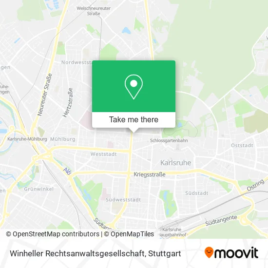 Карта Winheller Rechtsanwaltsgesellschaft