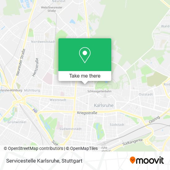 Servicestelle Karlsruhe map