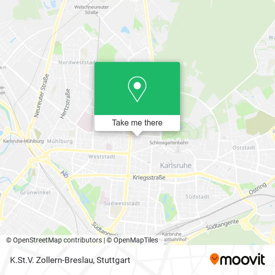 Карта K.St.V. Zollern-Breslau