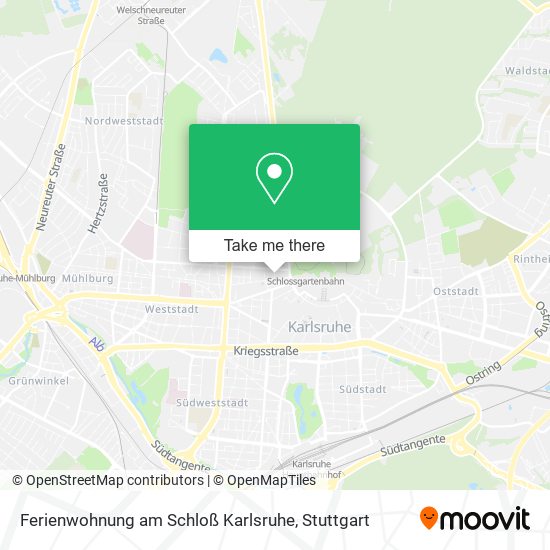 Карта Ferienwohnung am Schloß Karlsruhe