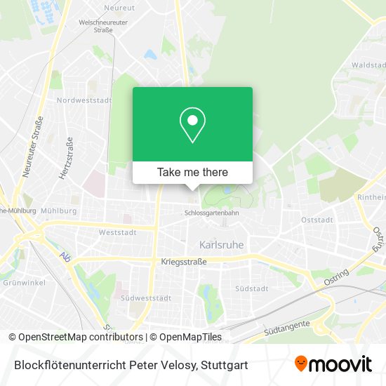 Blockflötenunterricht Peter Velosy map