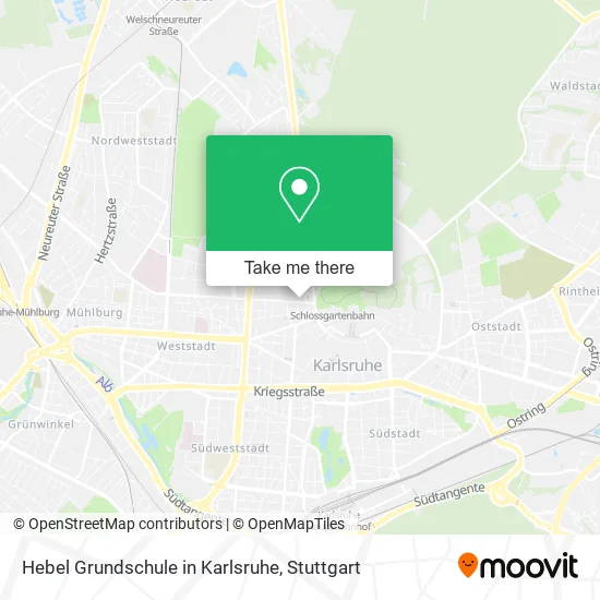 Карта Hebel Grundschule in Karlsruhe