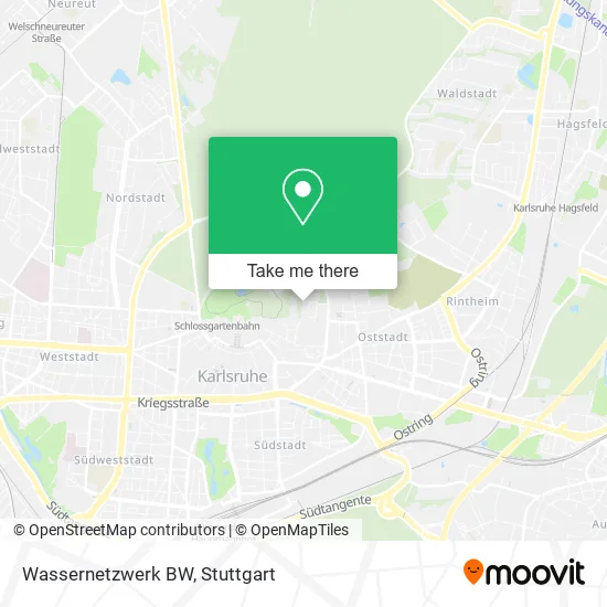 Карта Wassernetzwerk BW