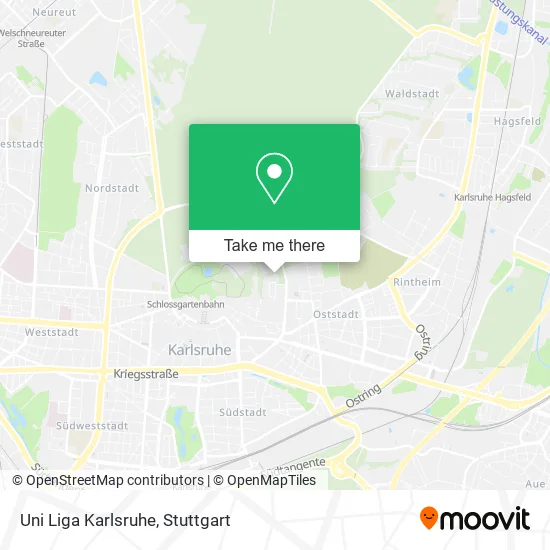 Карта Uni Liga Karlsruhe