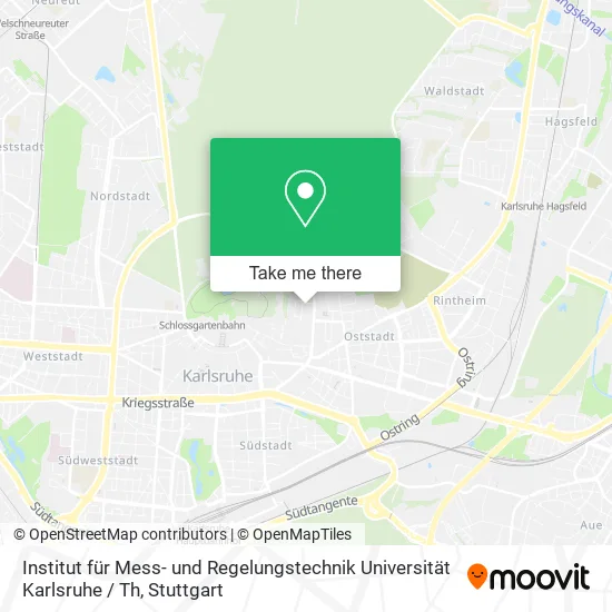 Карта Institut für Mess- und Regelungstechnik Universität Karlsruhe / Th
