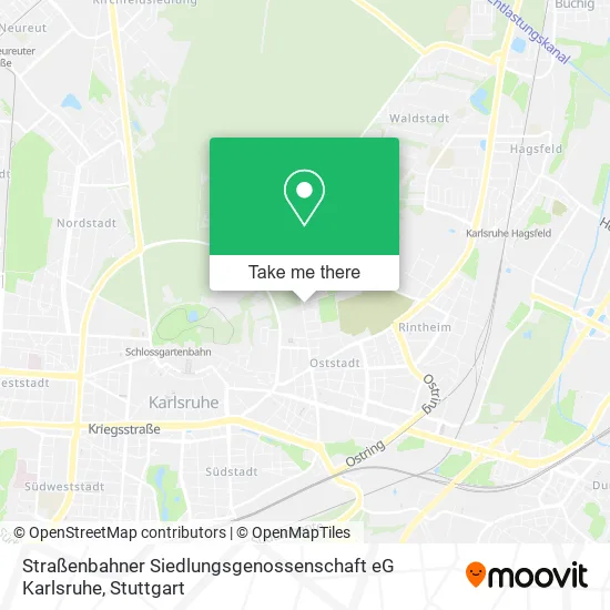 Straßenbahner Siedlungsgenossenschaft eG Karlsruhe map