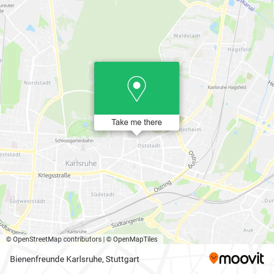 Карта Bienenfreunde Karlsruhe