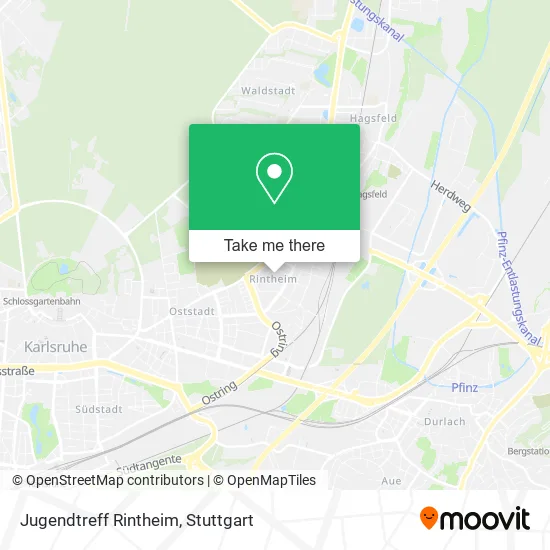 Карта Jugendtreff Rintheim