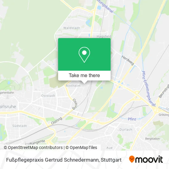 Карта Fußpflegepraxis Gertrud Schnedermann